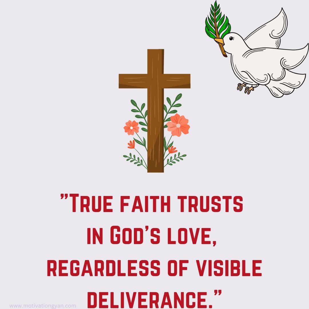 Positive Christian Quotes With Pegion And Cross Template