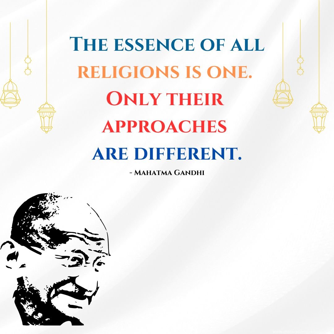 Famous Quotes On Religion By Mahatma Gandhi