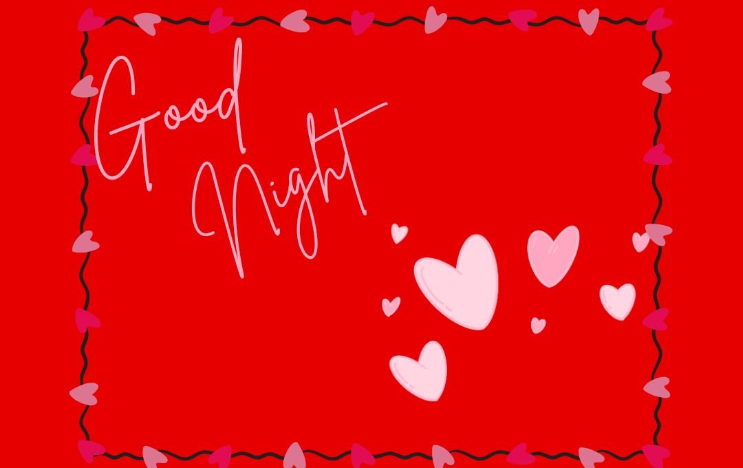 Special Good Night Images With Love Background 