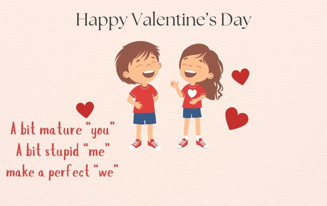  Valentine's Day Images Boy And Girl Laugh Together 