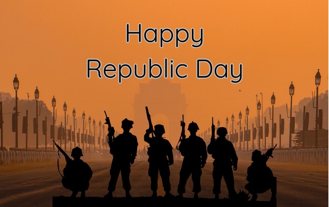 India Republic Day Background Images Indian Parliament And Soldiers 